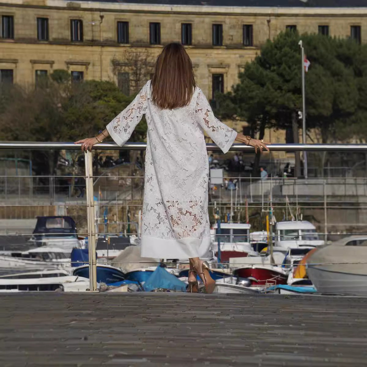 Comfy Lace Dress – Elegant Maxi Dress With Relaxed Fit & Flowing Silhouette