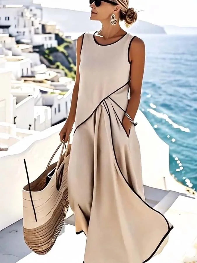 Elegant Casual Dress – Lightweight Summer Maxi With Refined Tailoring | Liora's Boutique