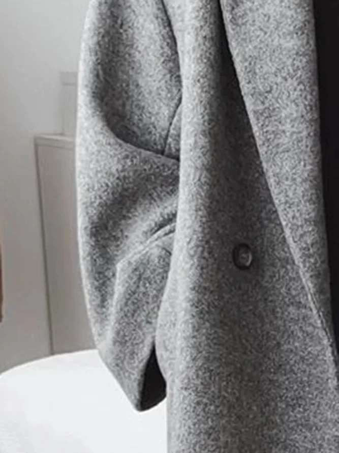 Oversized Coat | Chic Double-Breasted Coat With Wide Lapels & Deep Pockets