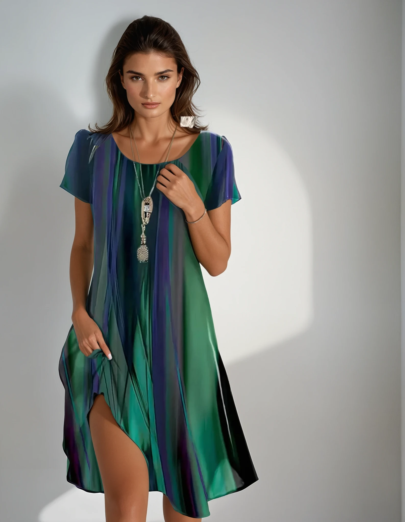 Timeless Flow Dress - Flattering Long Dress With Flowing Silhouette & Modern Comfort