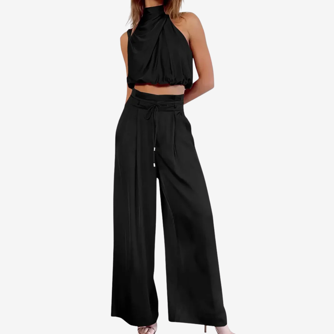 Summer Two-Piece Set – Lightweight Cotton Blend Set With Flattering Silhouette