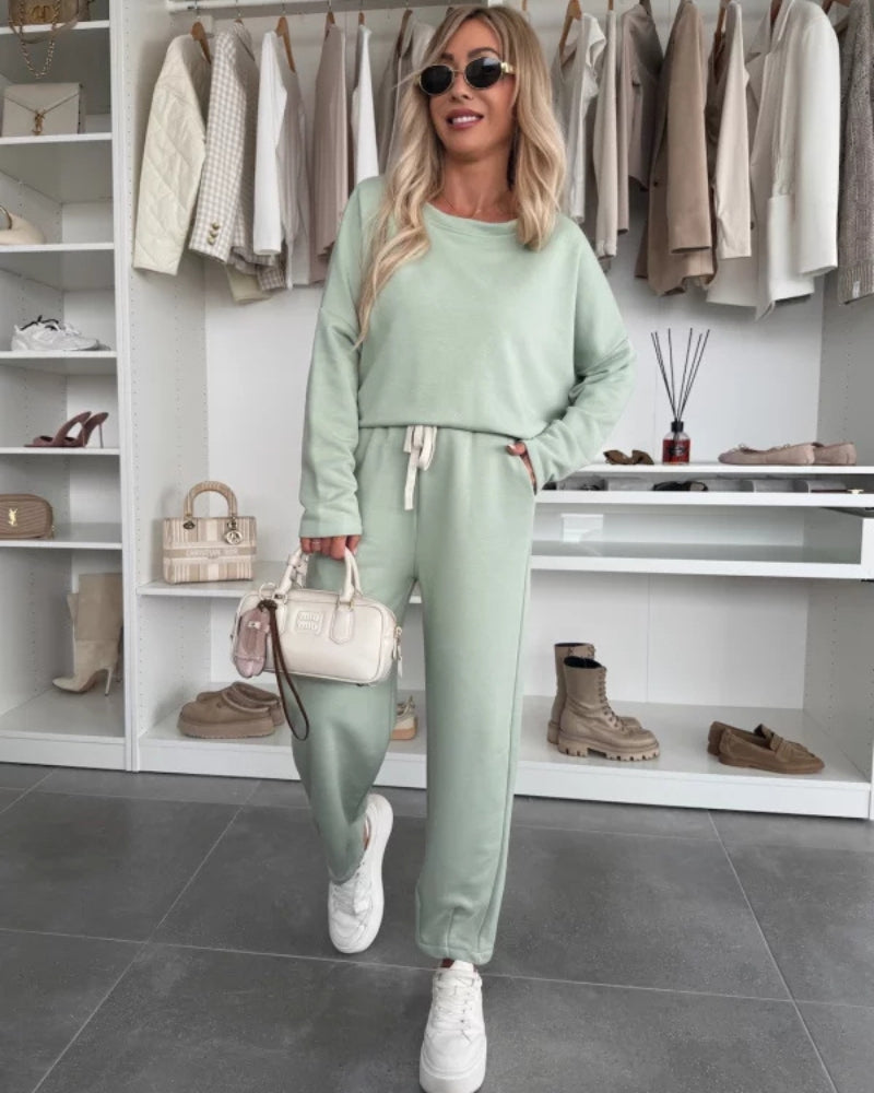 Casual Two-Piece Set – Comfortable Loungewear | Breathable Fabric Outfit
