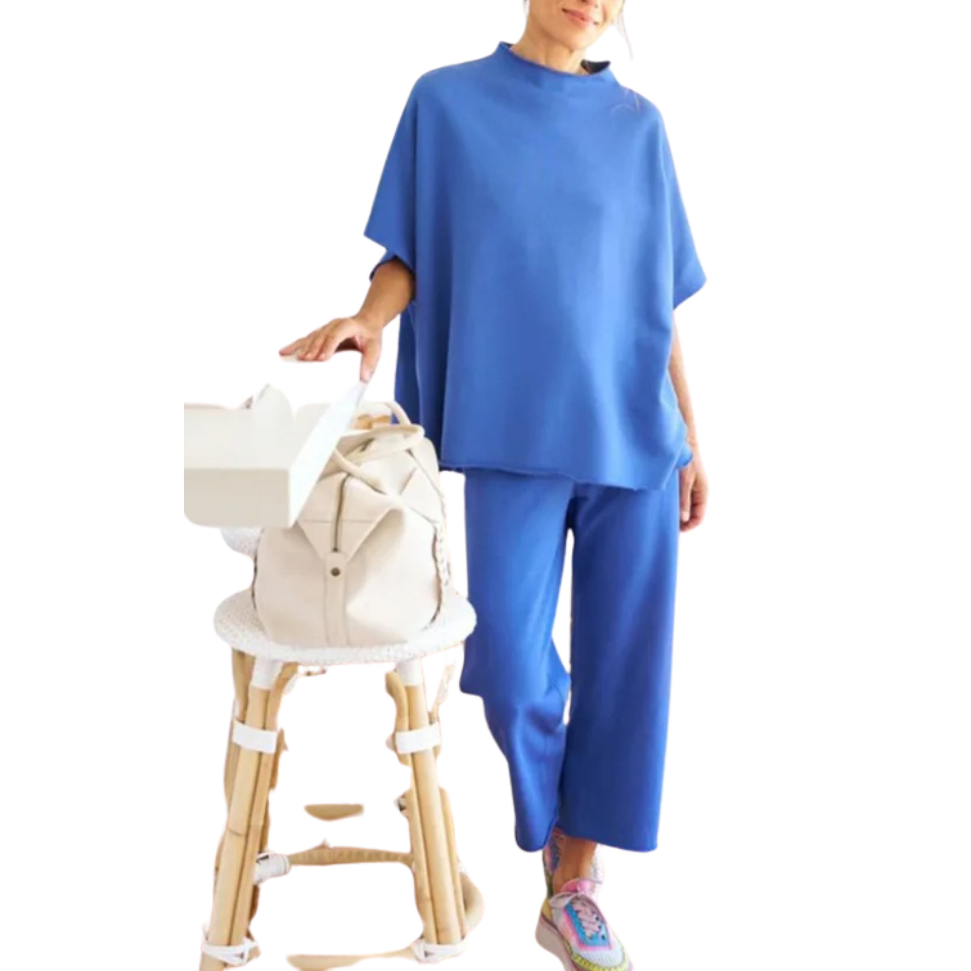 Batwing Sleeve Comfort Set - Relaxed Loungewear With Versatile Lounge Wear Style