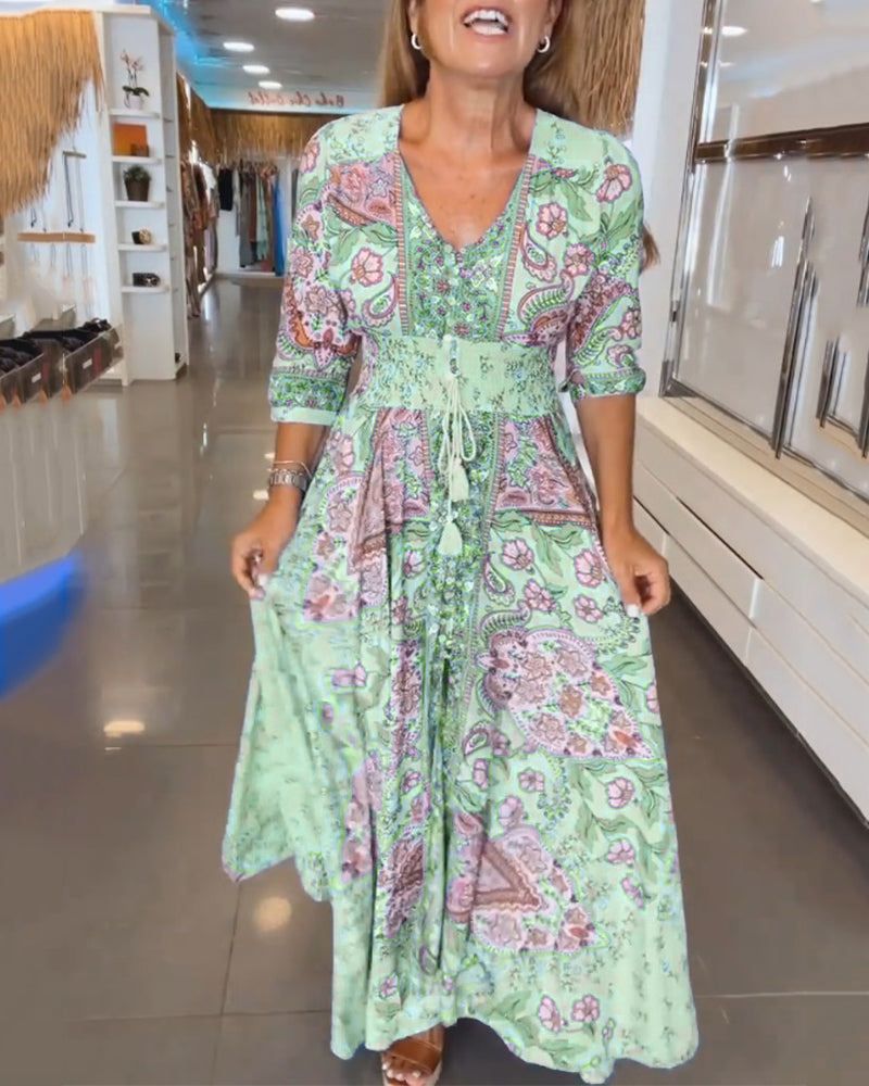 Flowy Summer Dress – Lightweight Casual Beach Day Dress for Effortless Style