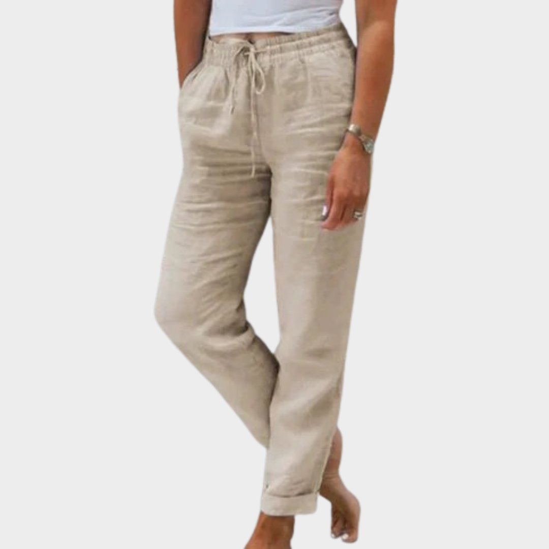 Comfortable Drawstring Pants – Relaxed Fit Lightweight Summer Pants With Adjustable Waist