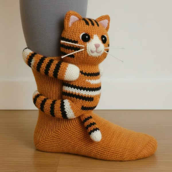 Animal Socks – Soft 3D Animal Socks With Cozy Winter Comfort & Non Slip Sole