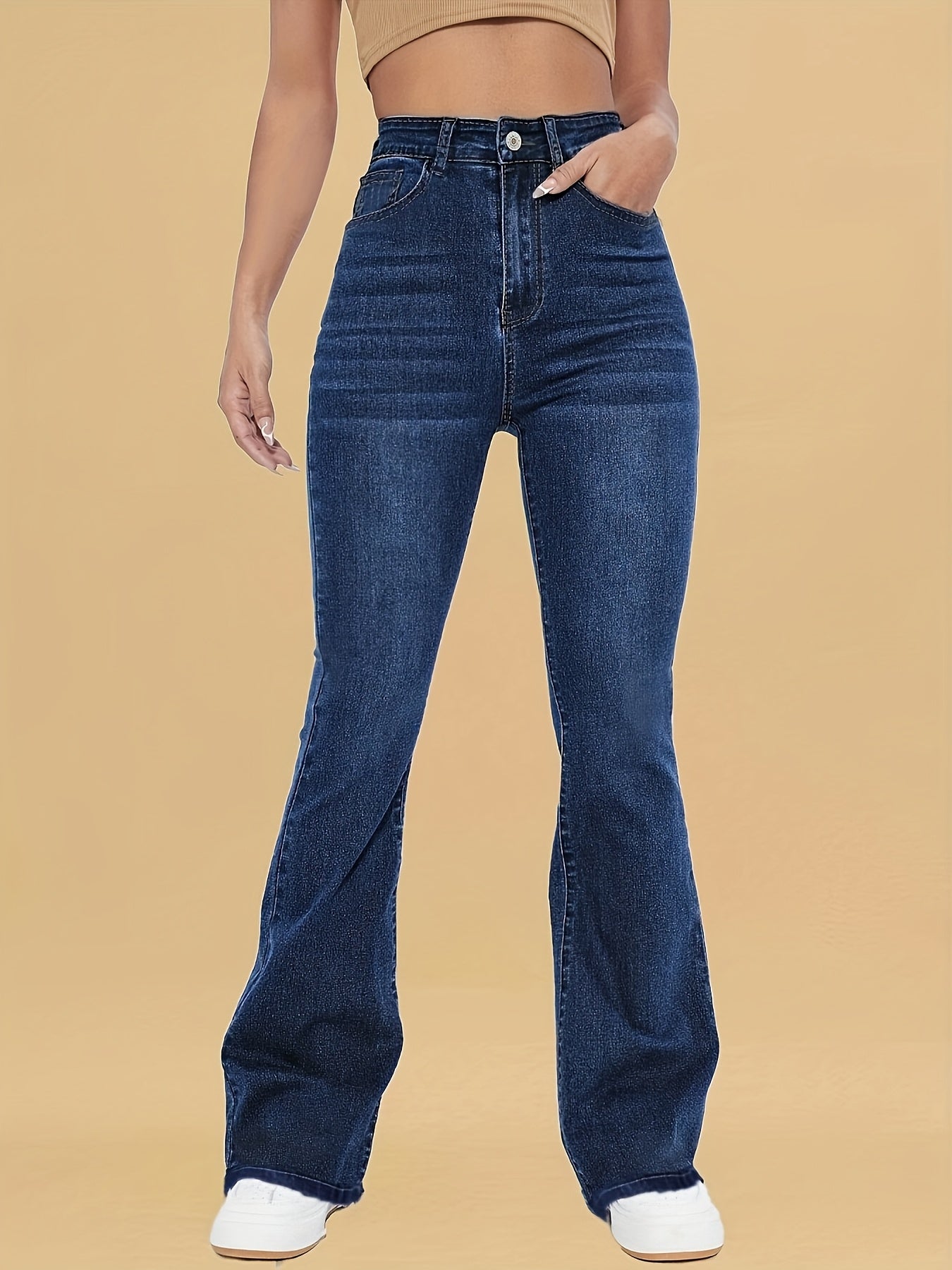 Modern Flare Jeans – High Rise Stretch Denim With Flattering Silhouette