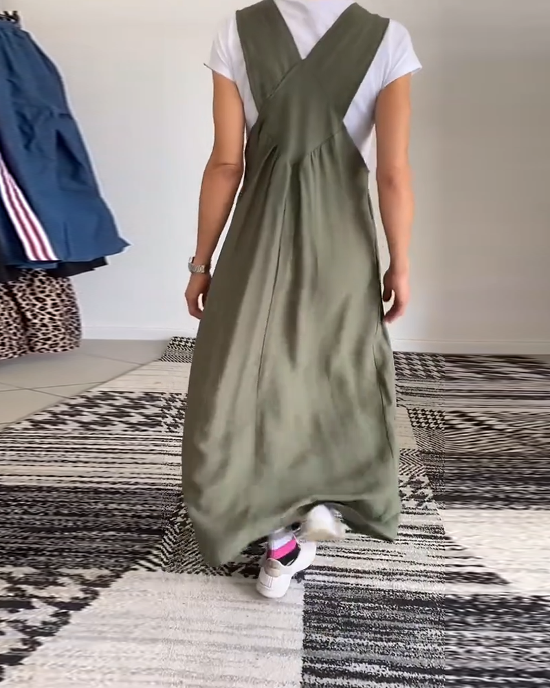 Effortless Strap Dress – Women's Summer Dress With Adjustable Straps & Relaxed Fit