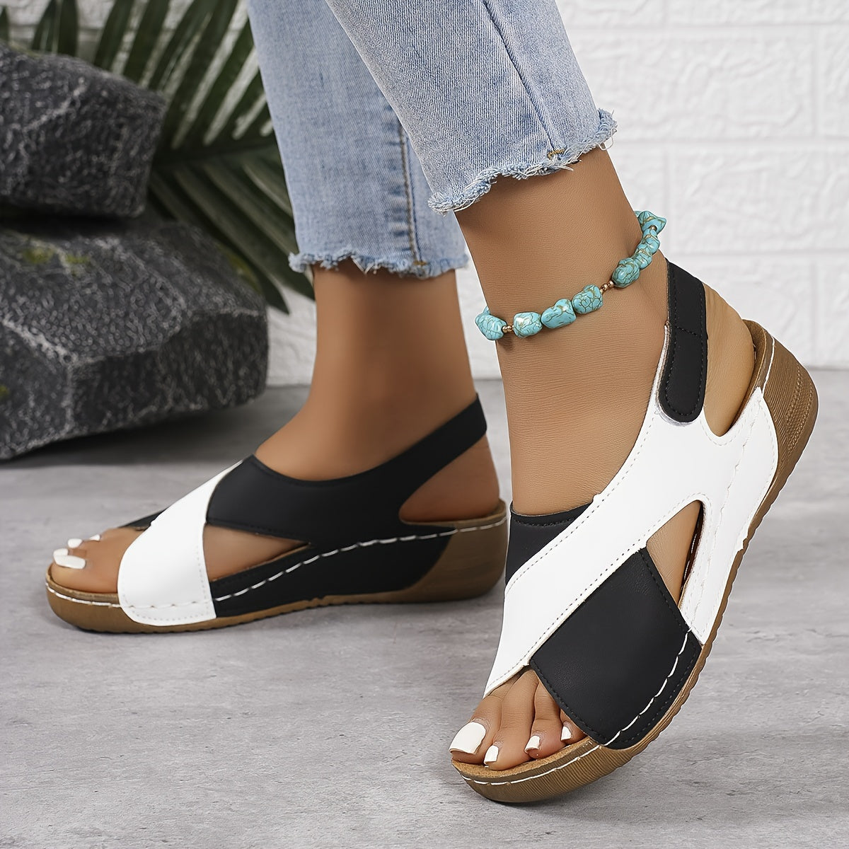 Orthopedic Sandals - Comfortable Leather Sandals With Arch Support & Adjustable Straps