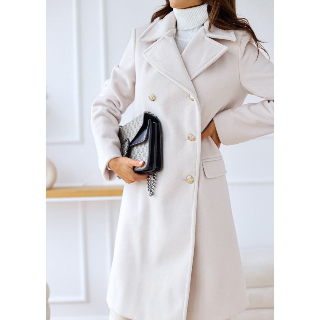 Women's Winter Trench Coat – Elegant Long Warm Winter Coat For Cold Days