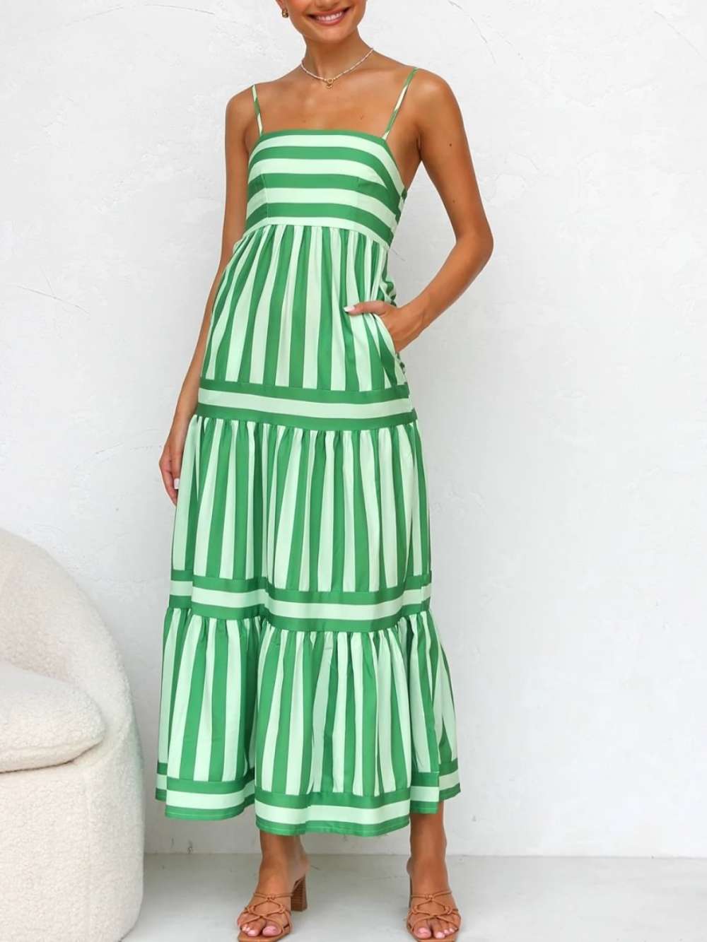 Striped Maxi Dress - Lindiwe™ Loose Fit Elegant Casual Summer Dress