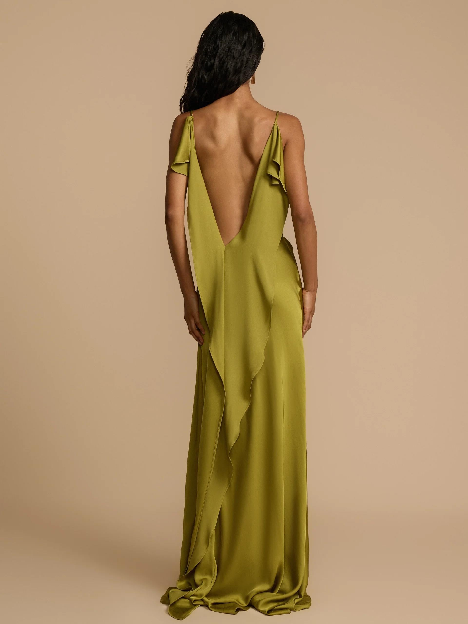 Satin Luxe Maxi Dress – Elegant Flowing Satin Dress for Formal Events