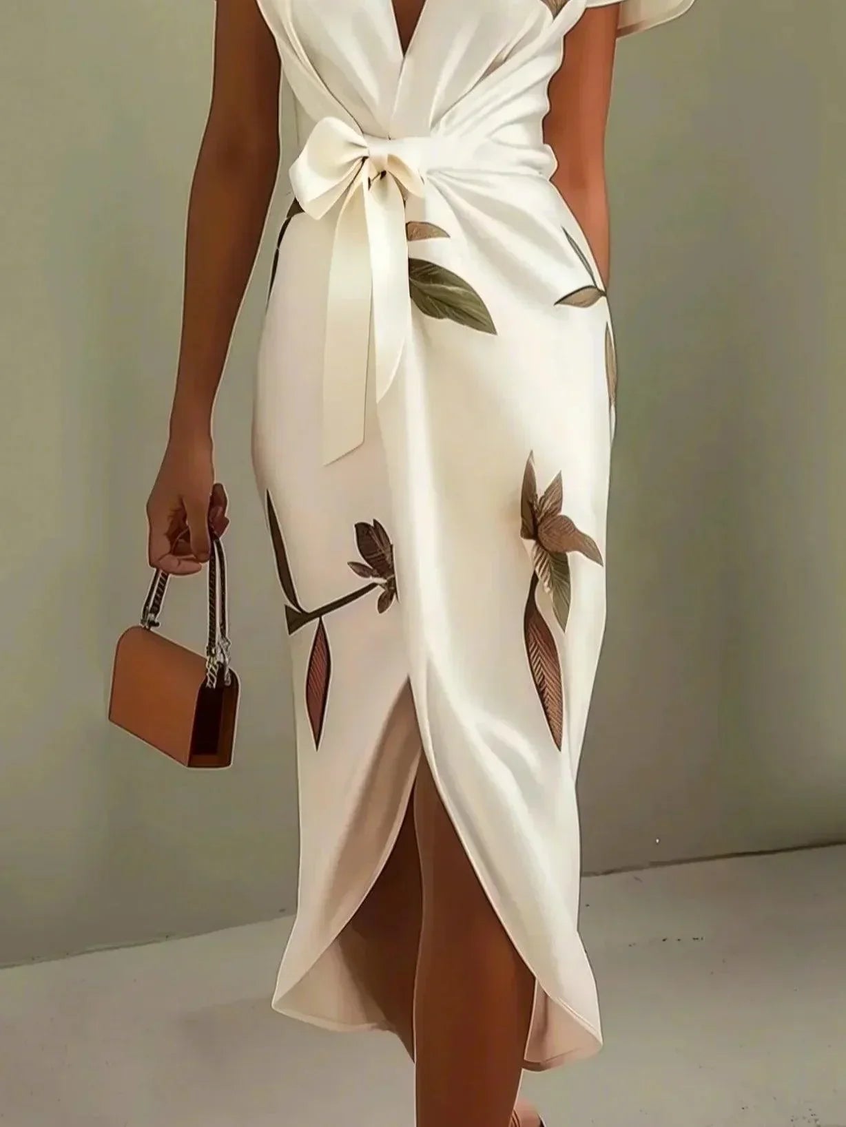 Wrap Maxi Dress | Elegant Flowing Maxi Dress with Flattering Waist Design