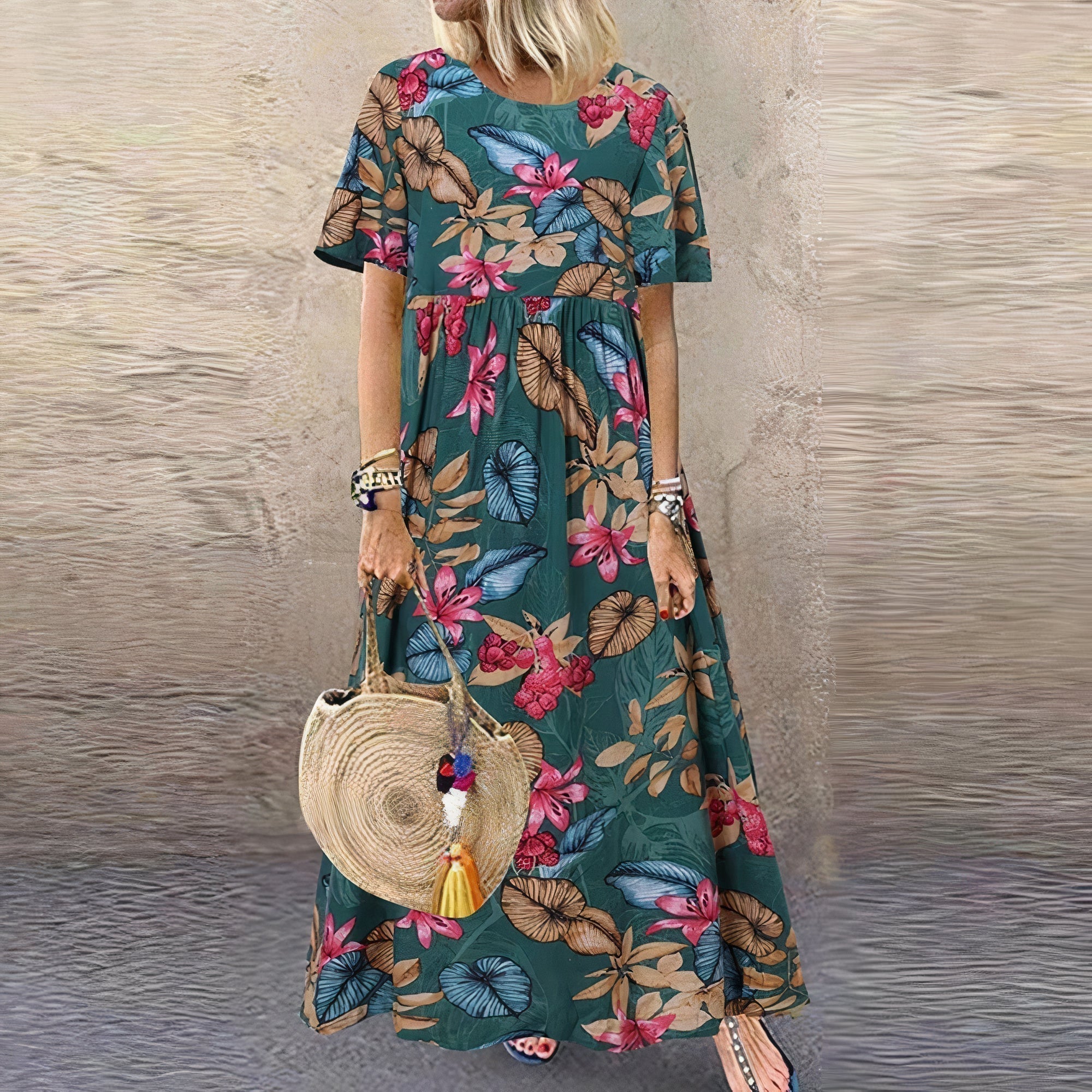 Comfortable Floral Dress - Lightweight Summer Dress for Women | Elegant Garden Party Outfit