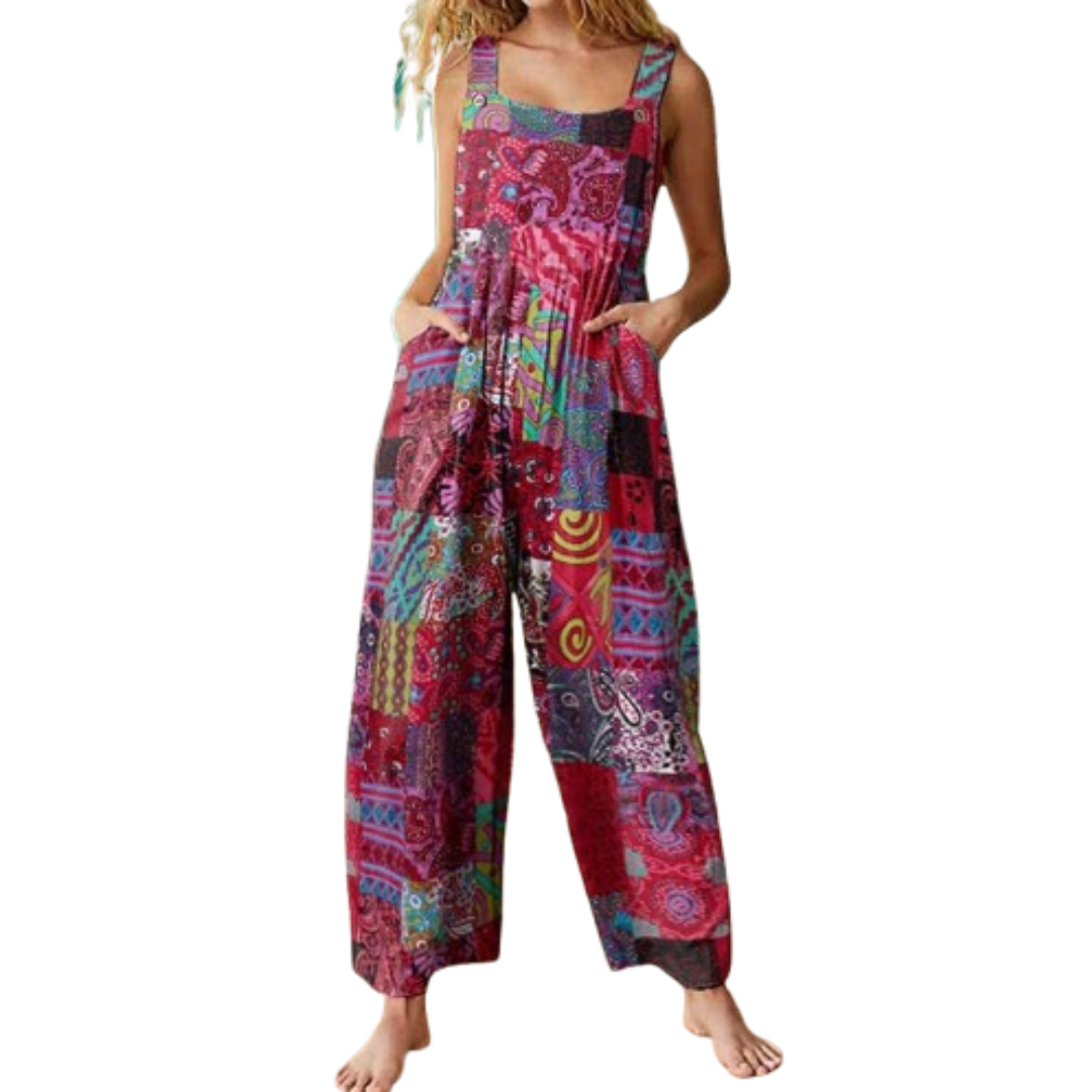 Casual Overall Jumpsuit – Relaxed Fit Dual Pocket Women's Classic Wear