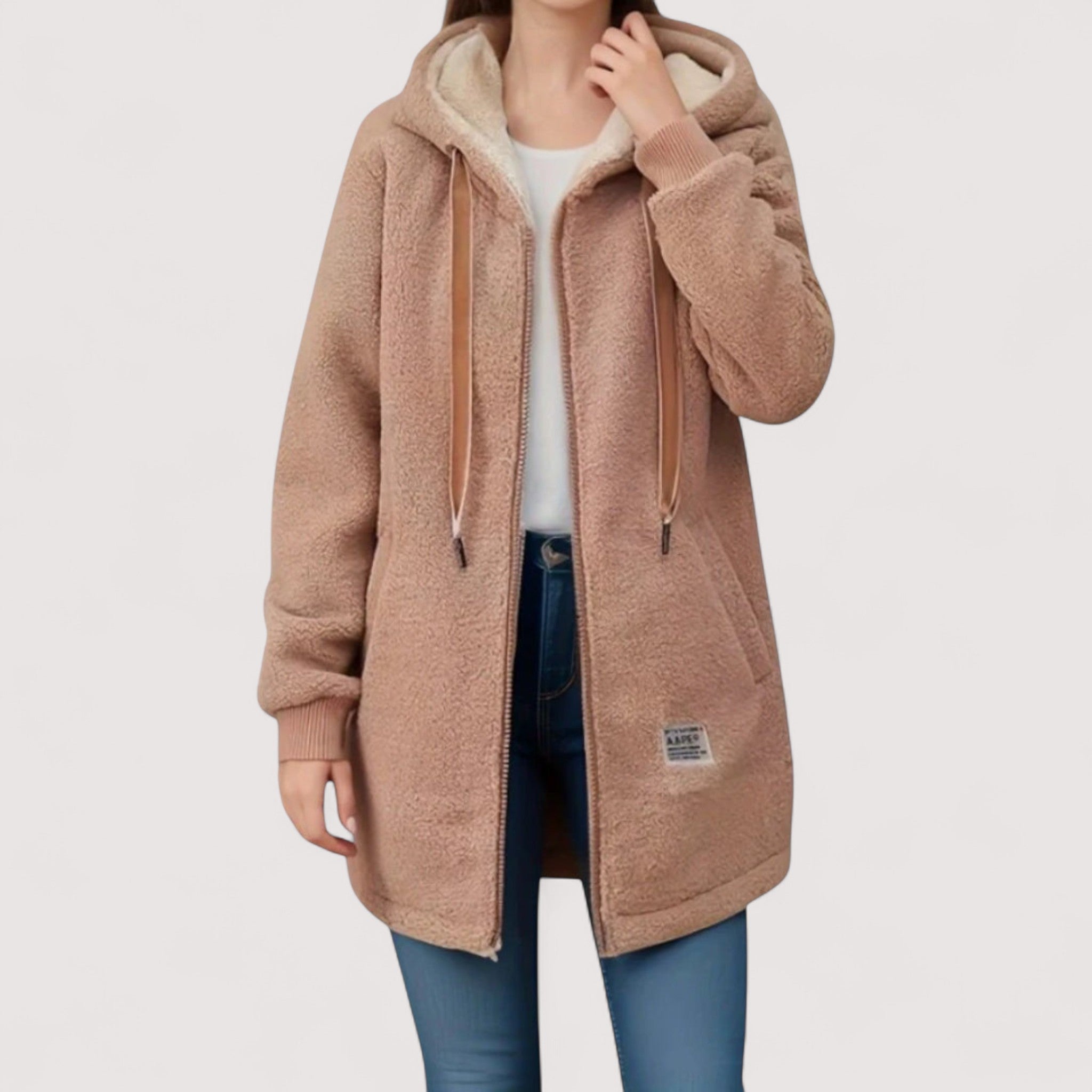 Casaco Polar Feminino Elegante – Macio, Quente e Confortável Para Dias Frios