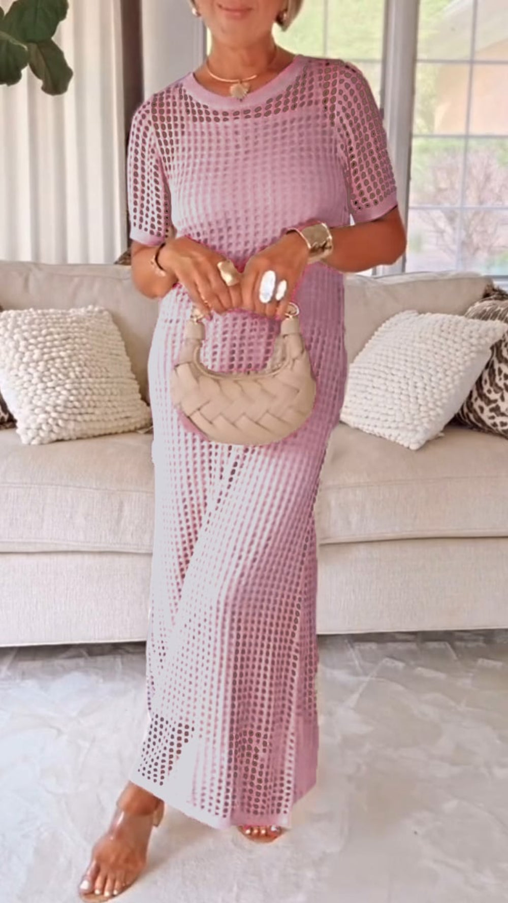 Boat Neck Dress – Elegant Two-Piece Women's Dress Set with Matching Skirt