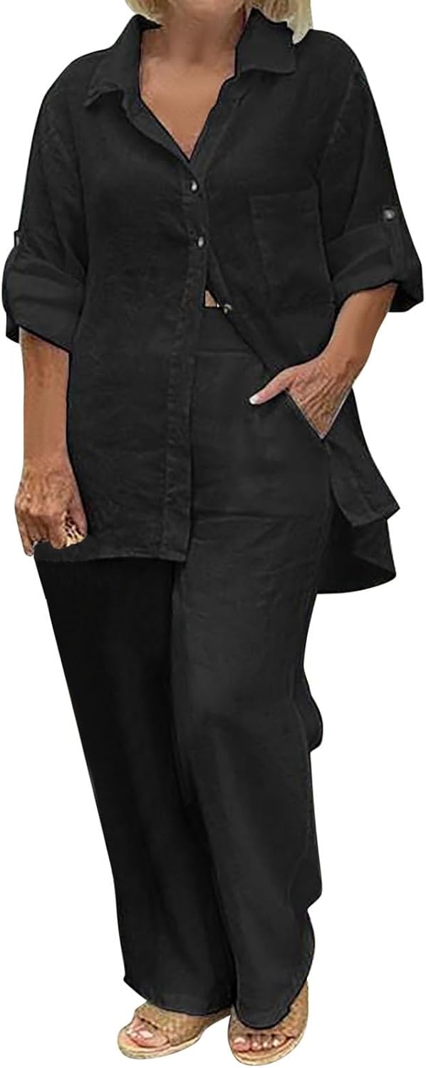 Timeless Leisure Outfit – Relaxed Fit Two-Piece Set | Soft Breathable Fabric