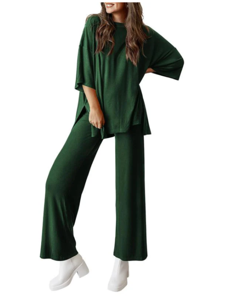 Modern Relax Set – Velianne Soft Breathable Fabric Casual Loungewear Outfit