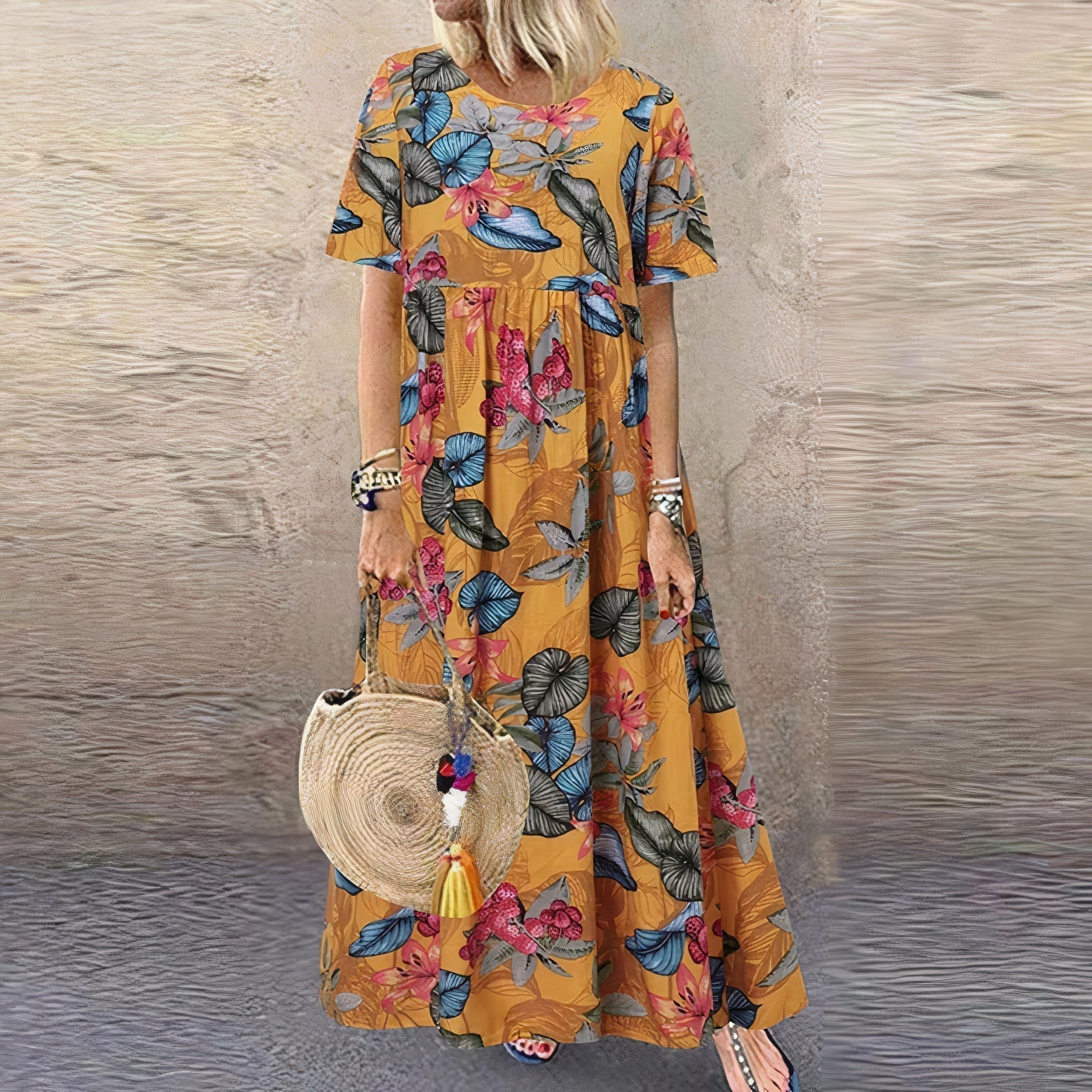 Comfortable Floral Dress - Lightweight Summer Dress for Women | Elegant Garden Party Outfit