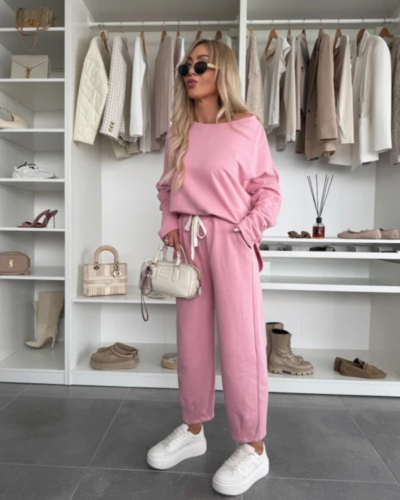 Casual Two-Piece Set – Comfortable Loungewear | Breathable Fabric Outfit