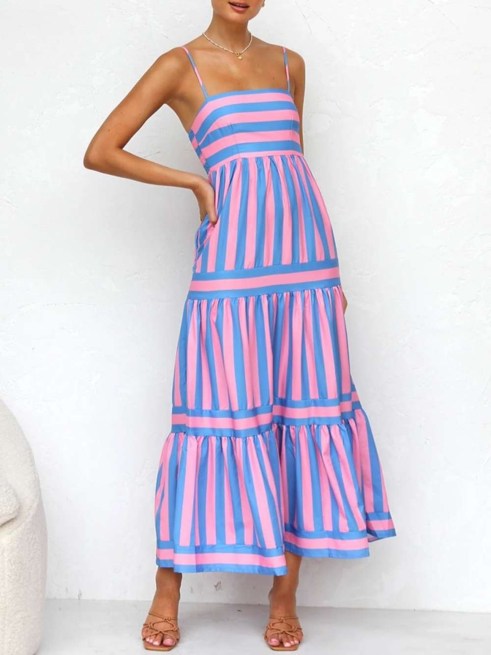 Striped Maxi Dress - Lindiwe™ Loose Fit Elegant Casual Summer Dress
