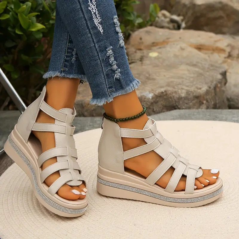 Everyday Wedge Sandals – Comfortable Wedge Heels With Cushioned Footbed Shoes