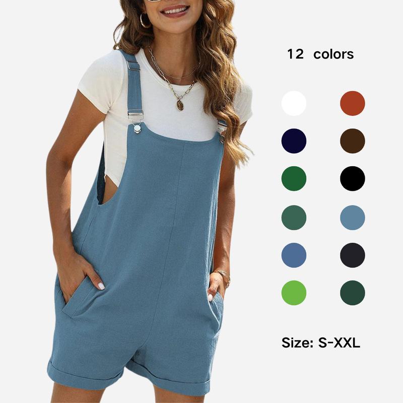 Summer Short Jumpsuit – Casual Minimalist Lightweight Romper for Warm Weather