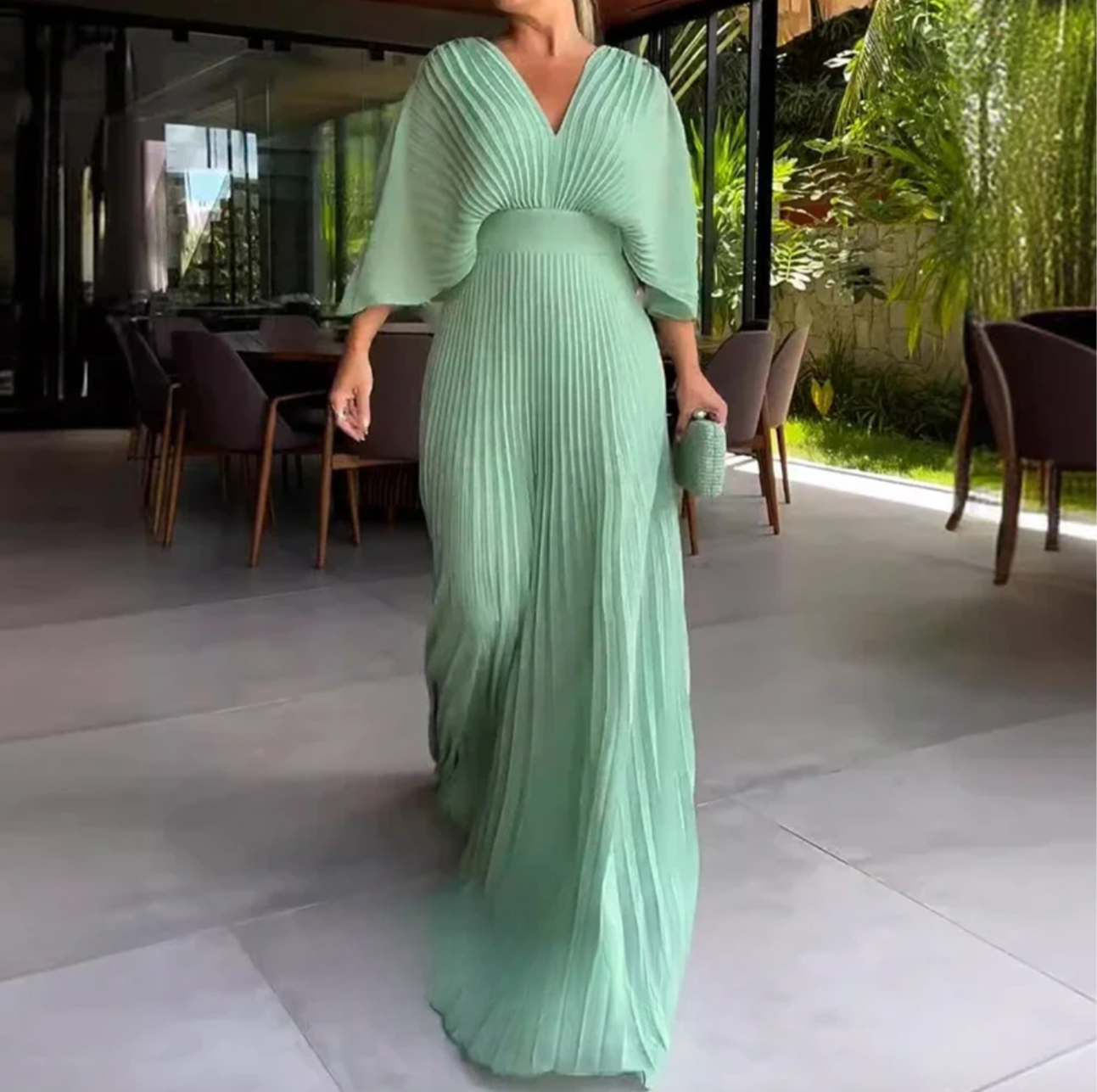 Pleated Dress Brenda™ | Elegant Flowing Midi To Maxi Formal Dress