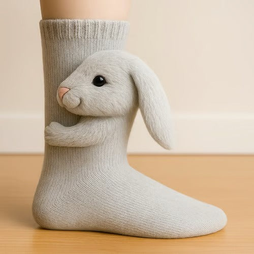 Animal Socks – Soft 3D Animal Socks With Cozy Winter Comfort & Non Slip Sole