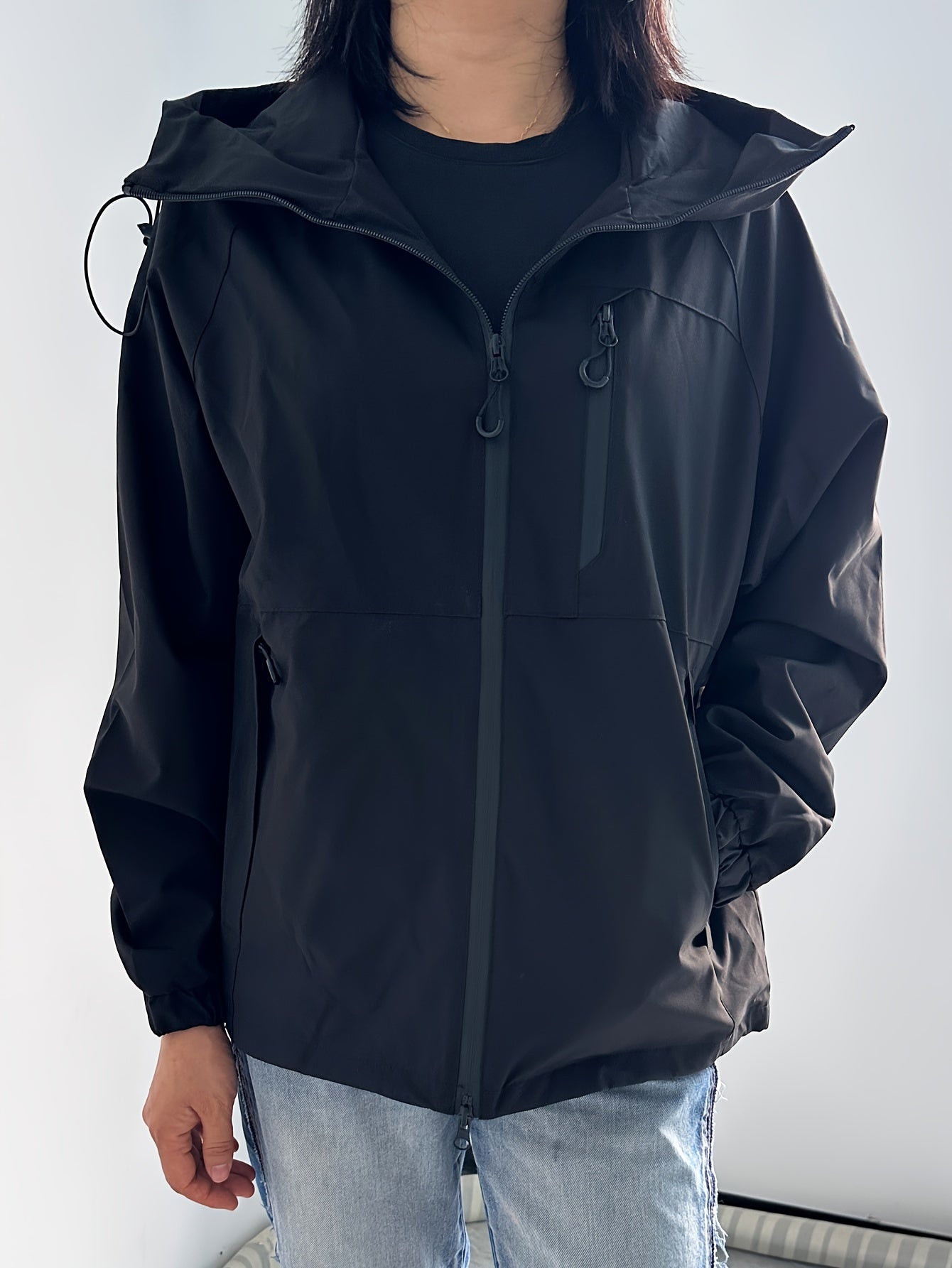 Women's Rain Jacket - Lightweight Waterproof Coat With Pockets | Gabriella