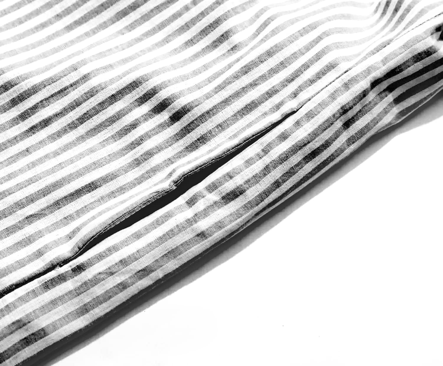 Long Sleeve Shirt Dress – Classic Stripe Pattern | Button Front, Relaxed Fit Dress