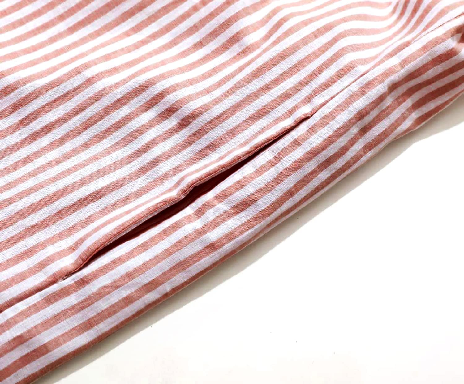 Long Sleeve Shirt Dress – Classic Stripe Pattern | Button Front, Relaxed Fit Dress