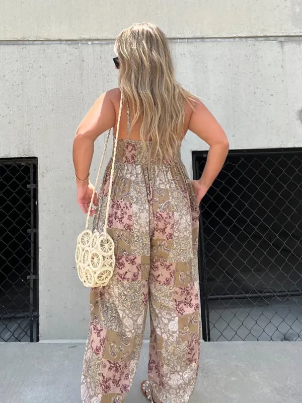 Boho Balloon Jumpsuit - Vibrant Bohemian Prints | Lightweight, Relaxed Fit