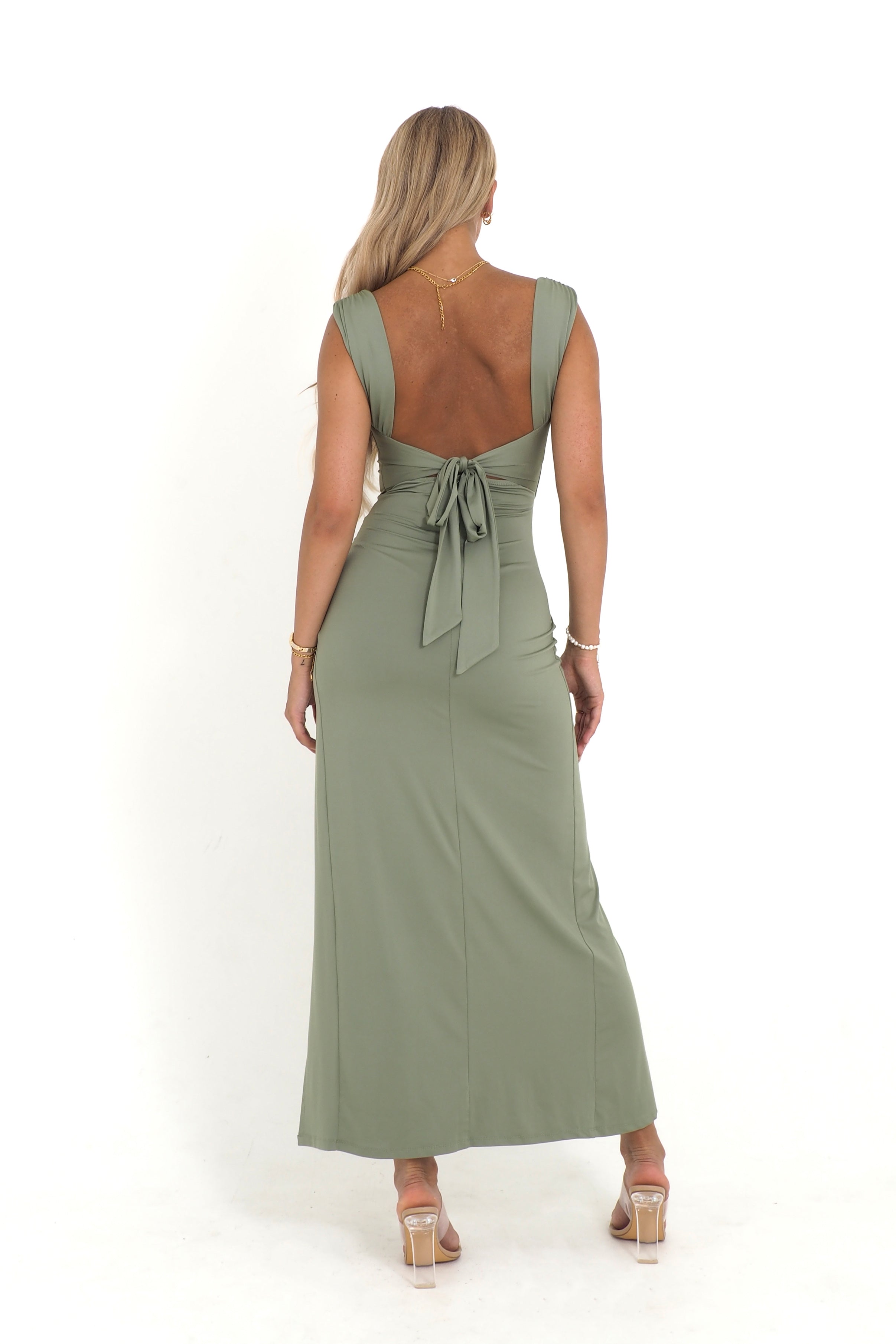 Sculpted Maxi Dress – Elegant Evening Gown With Flowing Maxi Skirt For Women