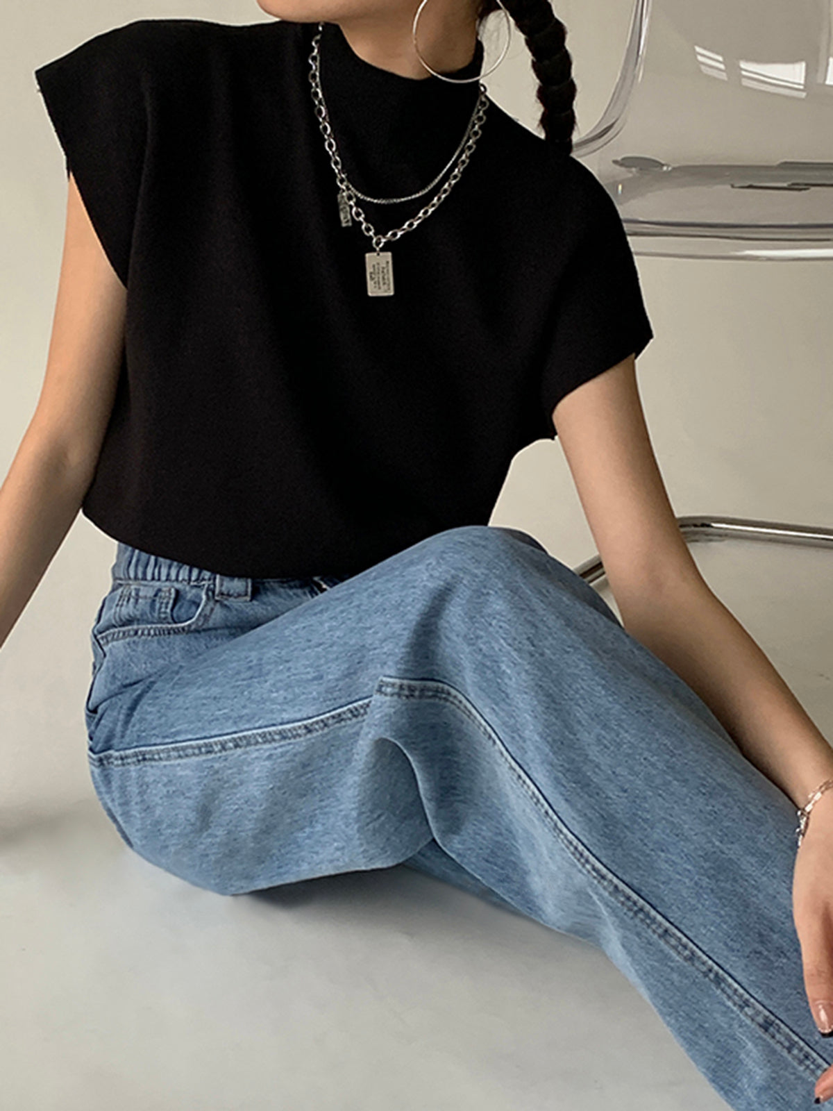 Pullover Sweater Vest – Lightweight Knit Vest for Women | Regular Fit, Solid Design