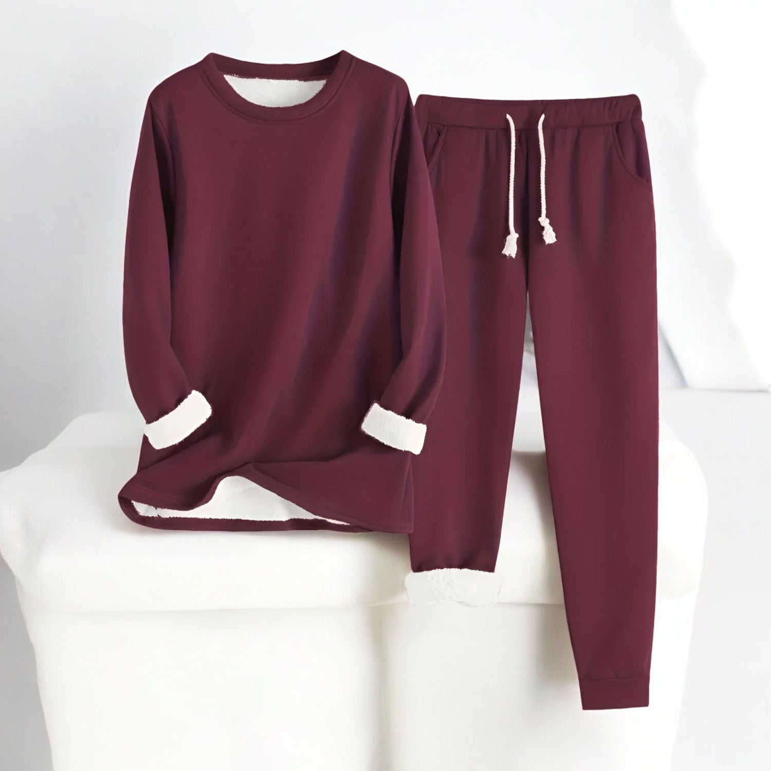 Warm Comfort Co-Ord – Cozy Fleece Loungewear Set | Soft Breathable Fabric