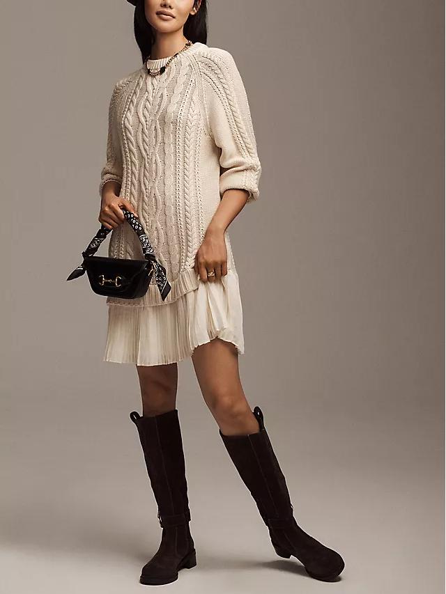 Twist Knit Sweater Dress | Flattering Soft Knit Fabric Casual & Winter Outfit