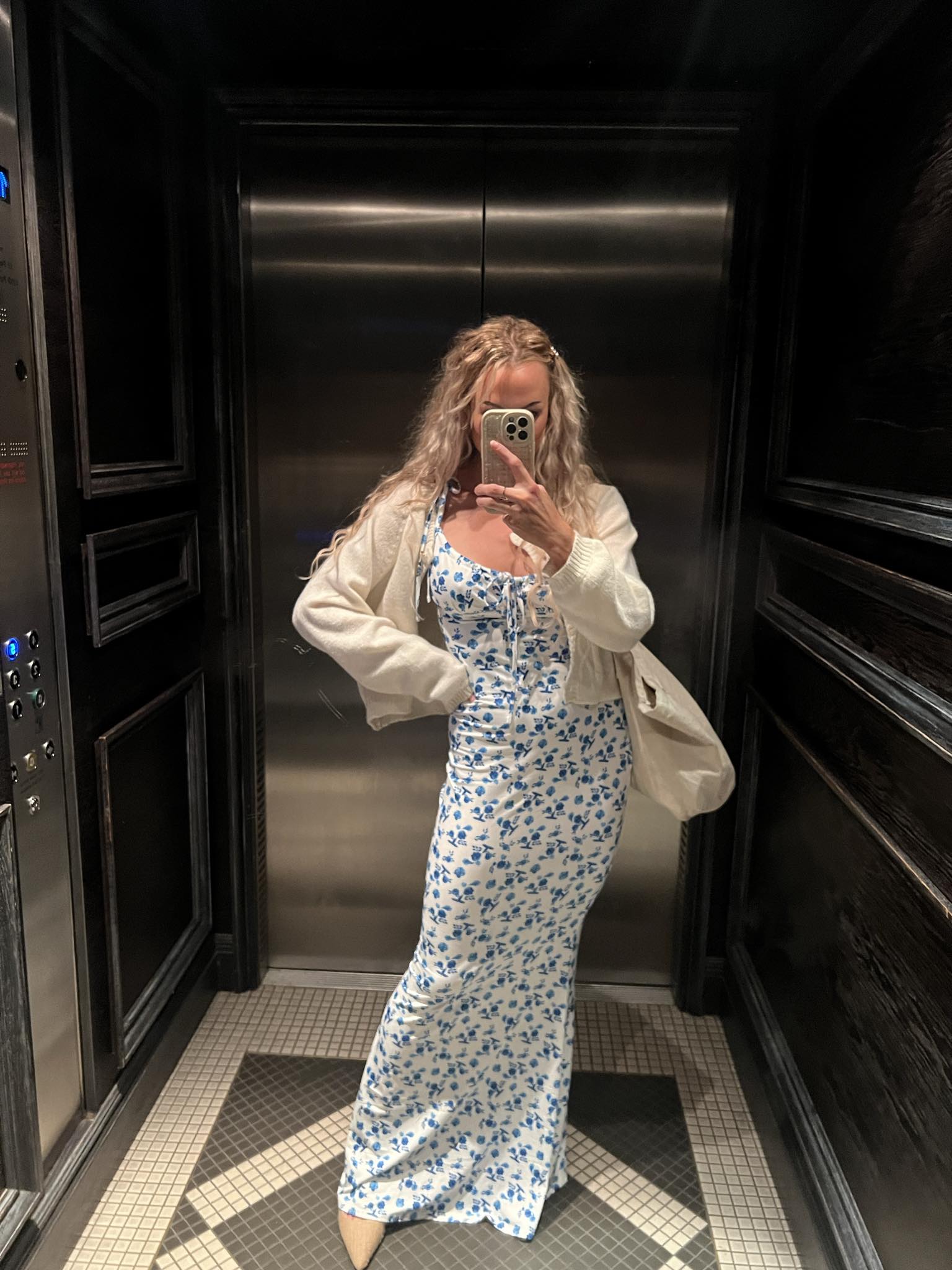 Summer Lace-Up Dress - Floral Sleeveless Casual Dress with Adjustable Fit