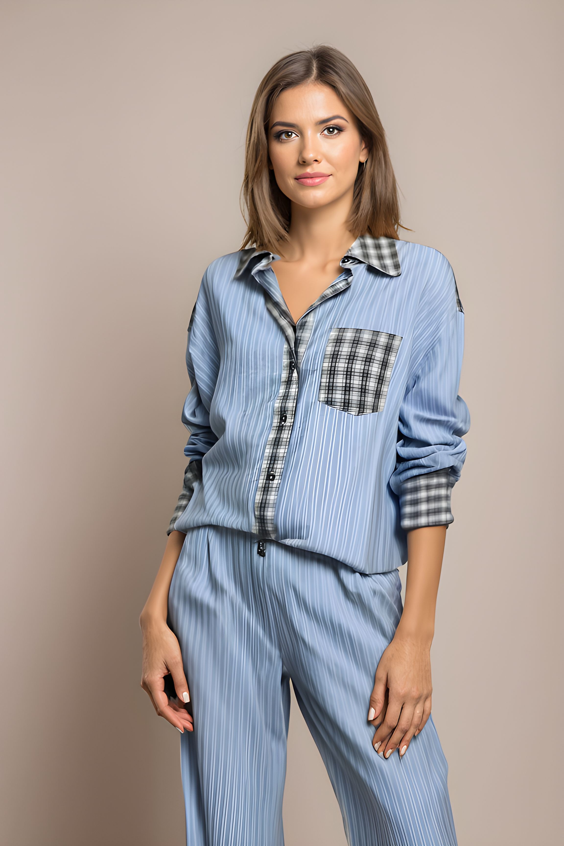 Relaxed Nightwear Set – Comfortable Loungewear Two-Piece Sleep Set for Women