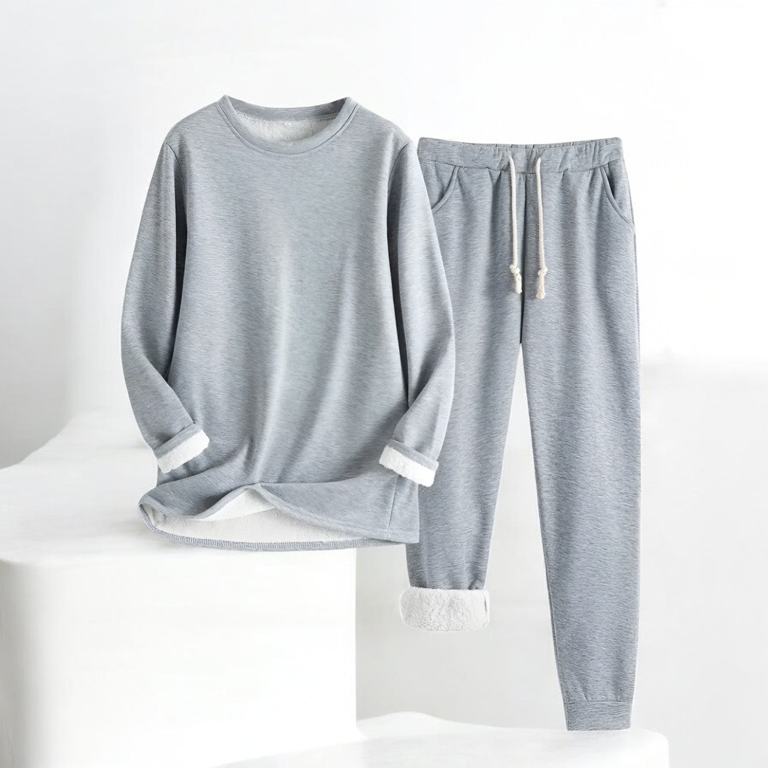 Warm Comfort Co-Ord – Cozy Fleece Loungewear Set | Soft Breathable Fabric