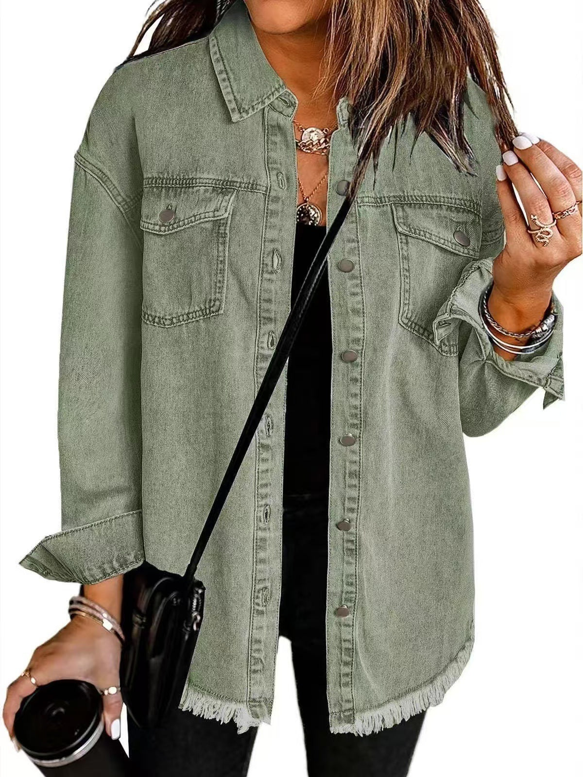 Classic Denim Jacket – Structured Button-Up Women’s Denim Outerwear Style