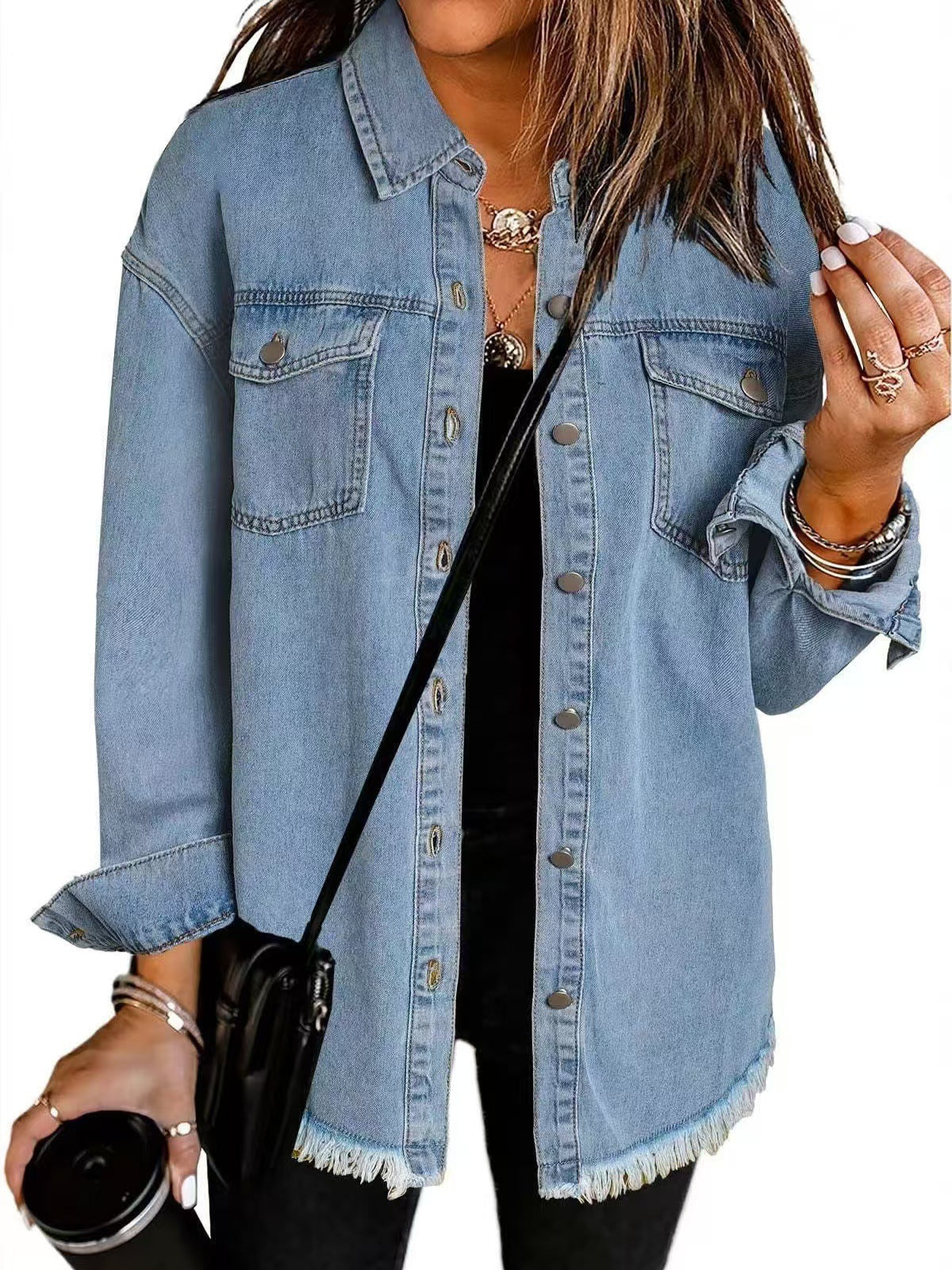 Classic Denim Jacket – Structured Button-Up Women’s Denim Outerwear Style