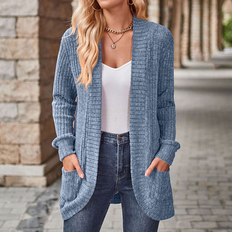 Cozy Knit Cardigan – Long Sleeve Open Front Sweater | Relaxed Fit Layering