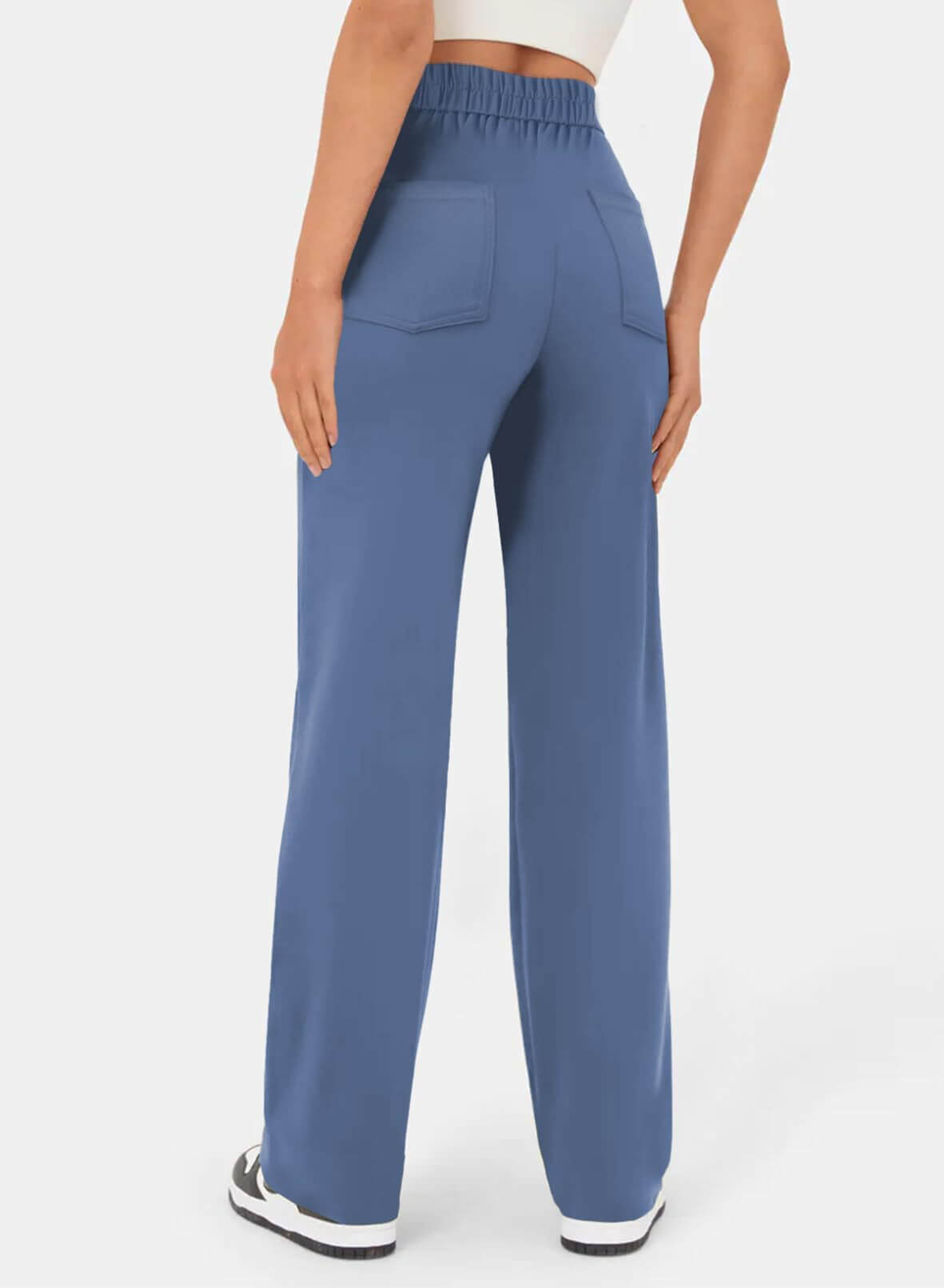 High Waisted Trousers – Tailored Slim Fit Pants | Comfortable Cotton Blend