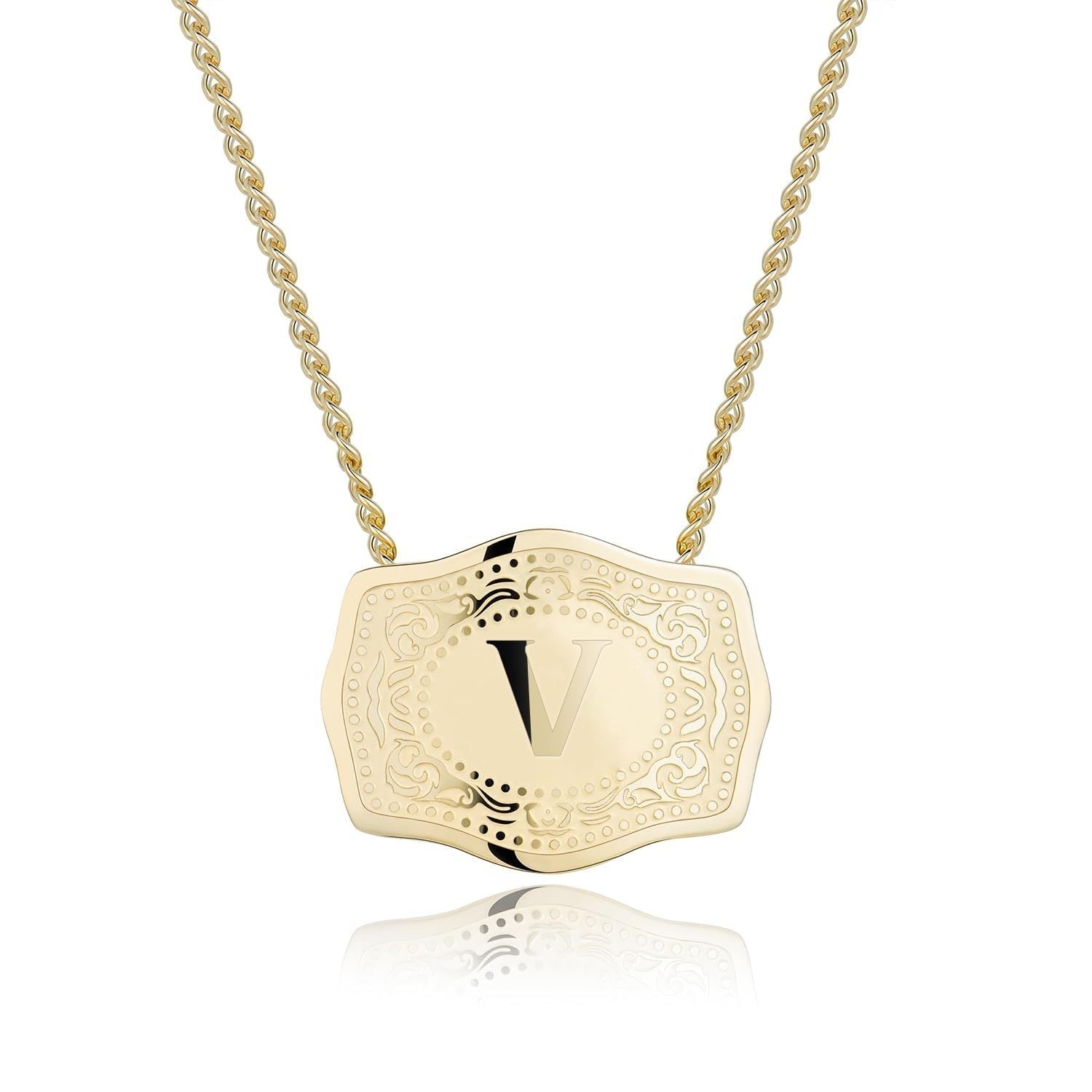 Initial Letter Necklace – Sleek Pendant Necklace with Stylish Initial Charm