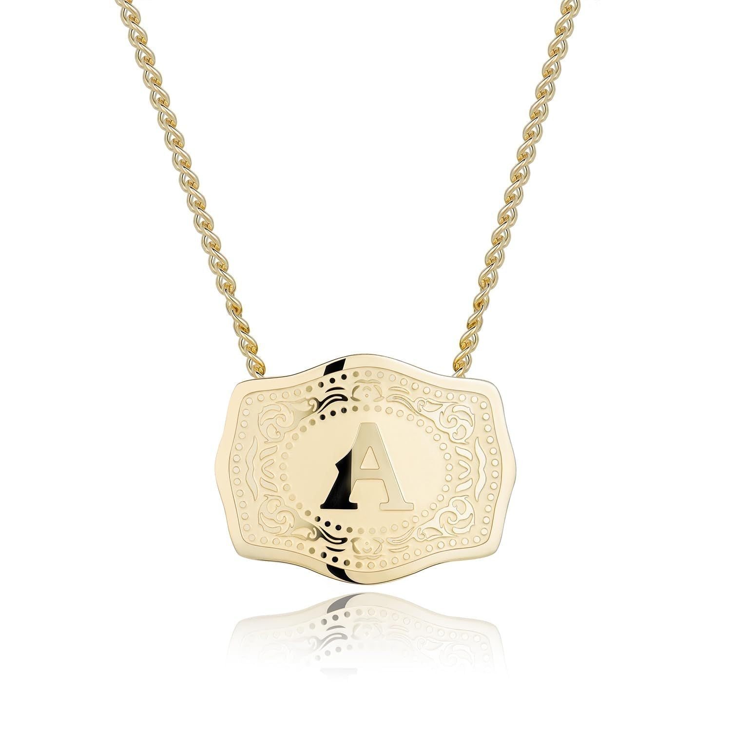 Initial Letter Necklace – Sleek Pendant Necklace with Stylish Initial Charm