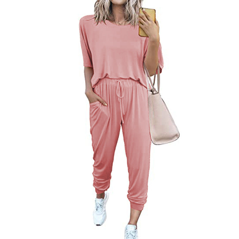 Summer Lounge Set – Comfy Breathable Loungewear With Relaxed Fit & Soft Fabric