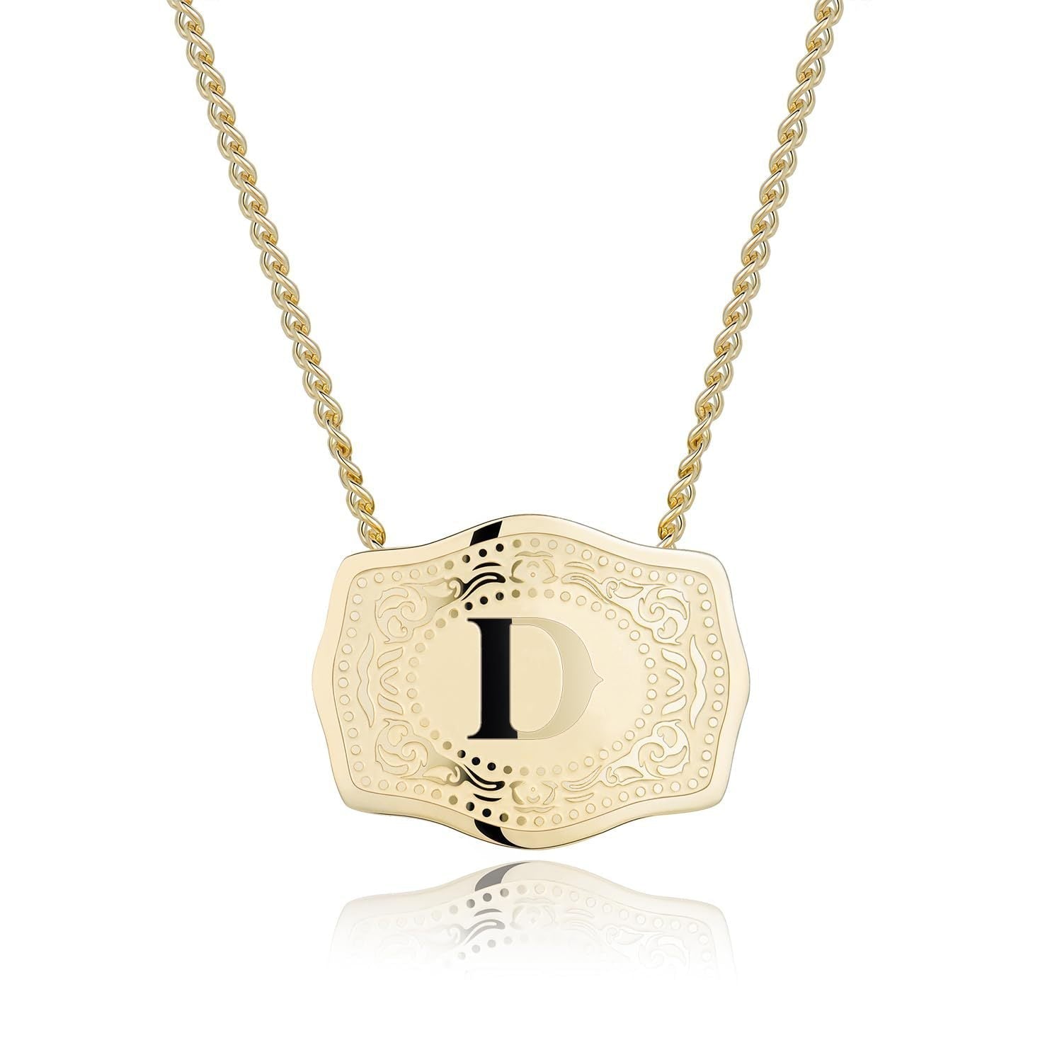 Initial Letter Necklace – Sleek Pendant Necklace with Stylish Initial Charm