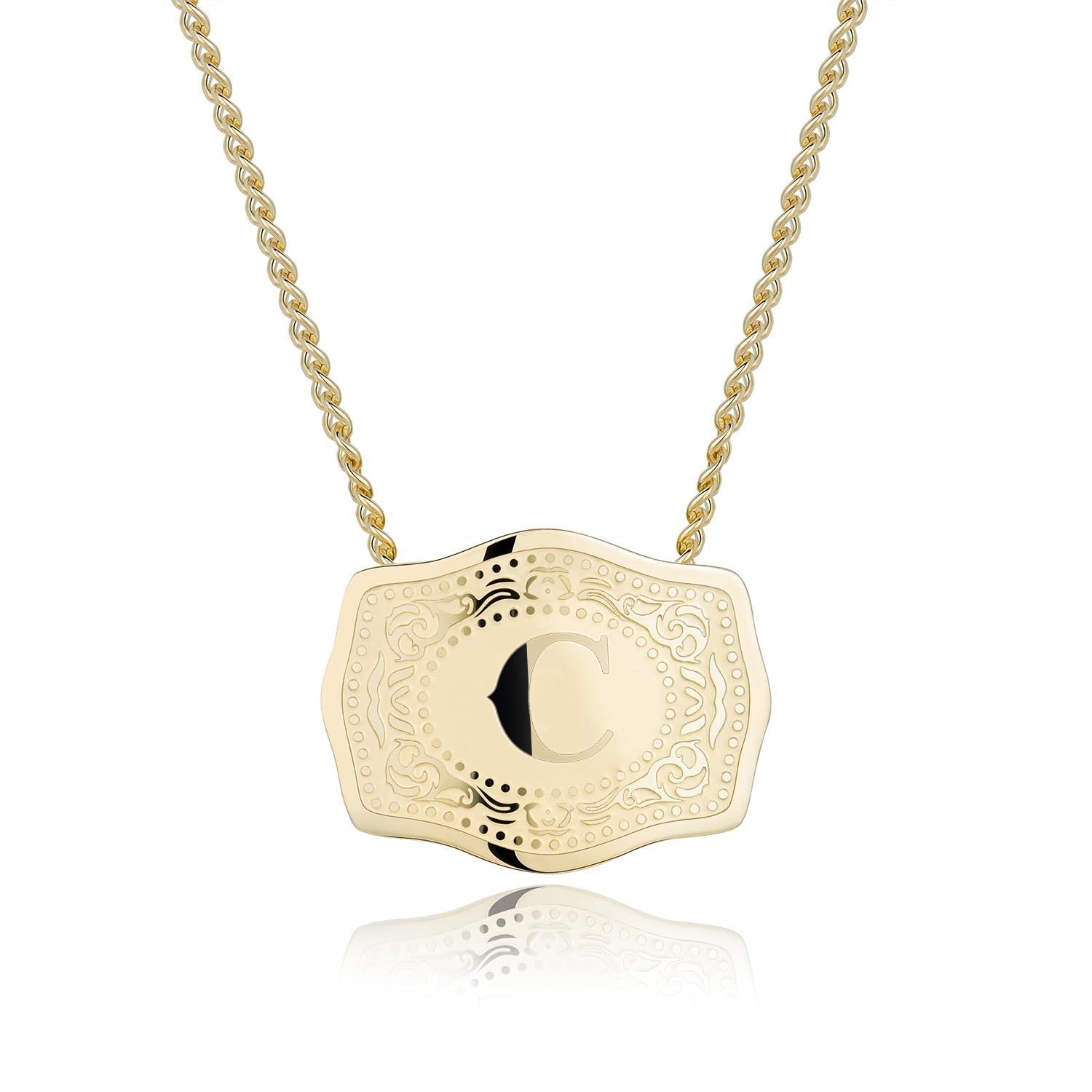 Initial Letter Necklace – Sleek Pendant Necklace with Stylish Initial Charm